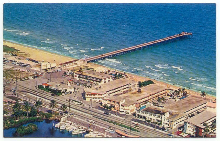 Miami Beach FL Sunny Isles Fishing Pier Postcard Florida