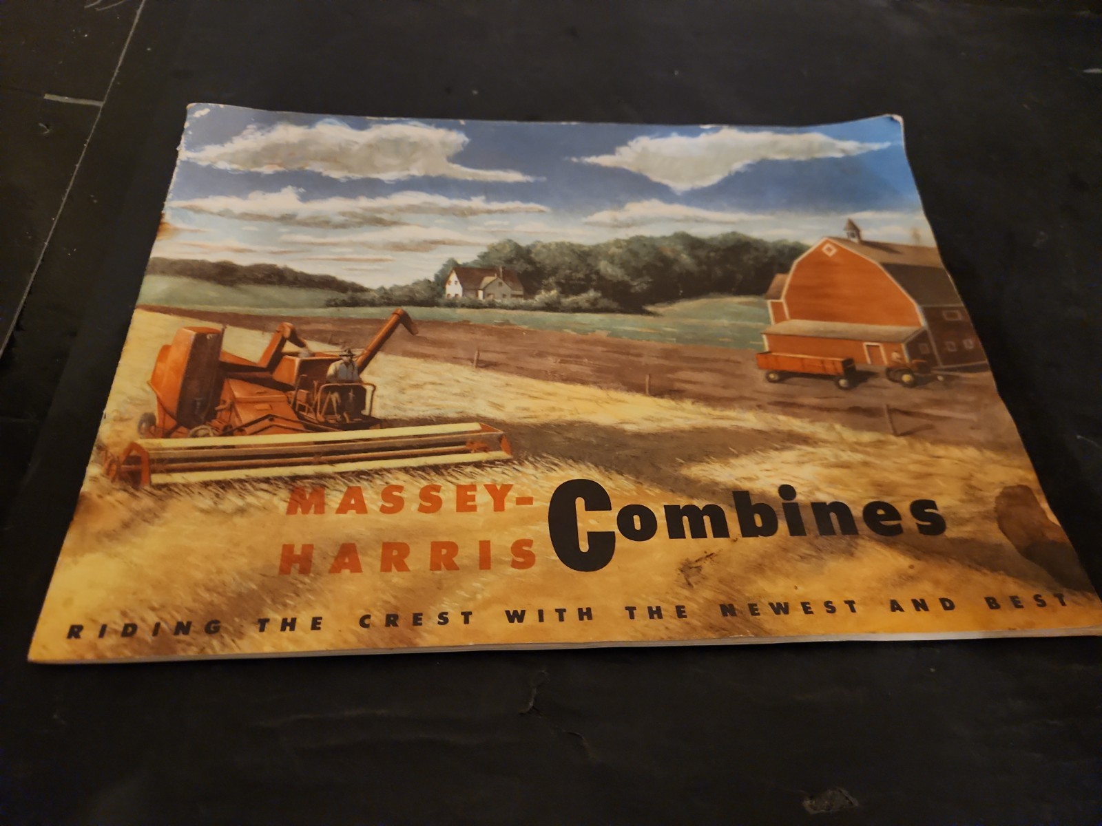 Massey Harris Combines Riding the Crest Brochure Models 27 26 15 17 & Swathers