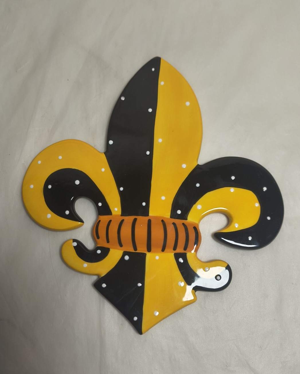 Coton Colors Fleur DE Lis Large Attachment RETIRED RARE With Matching Mini