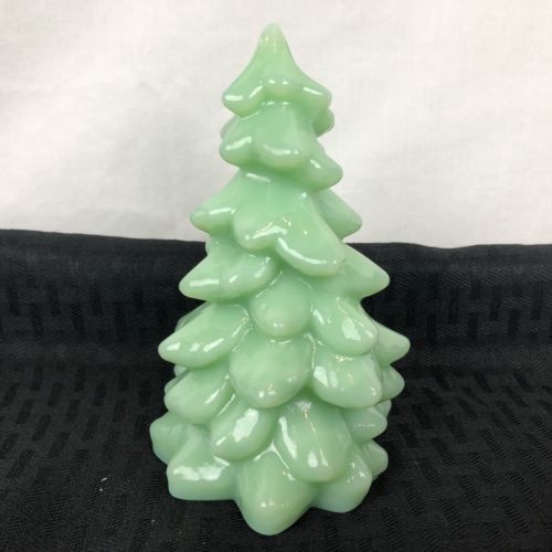 Mosser Glass USA Collectible Glass Christmas Tree Jadeite Green 5.5 inch New