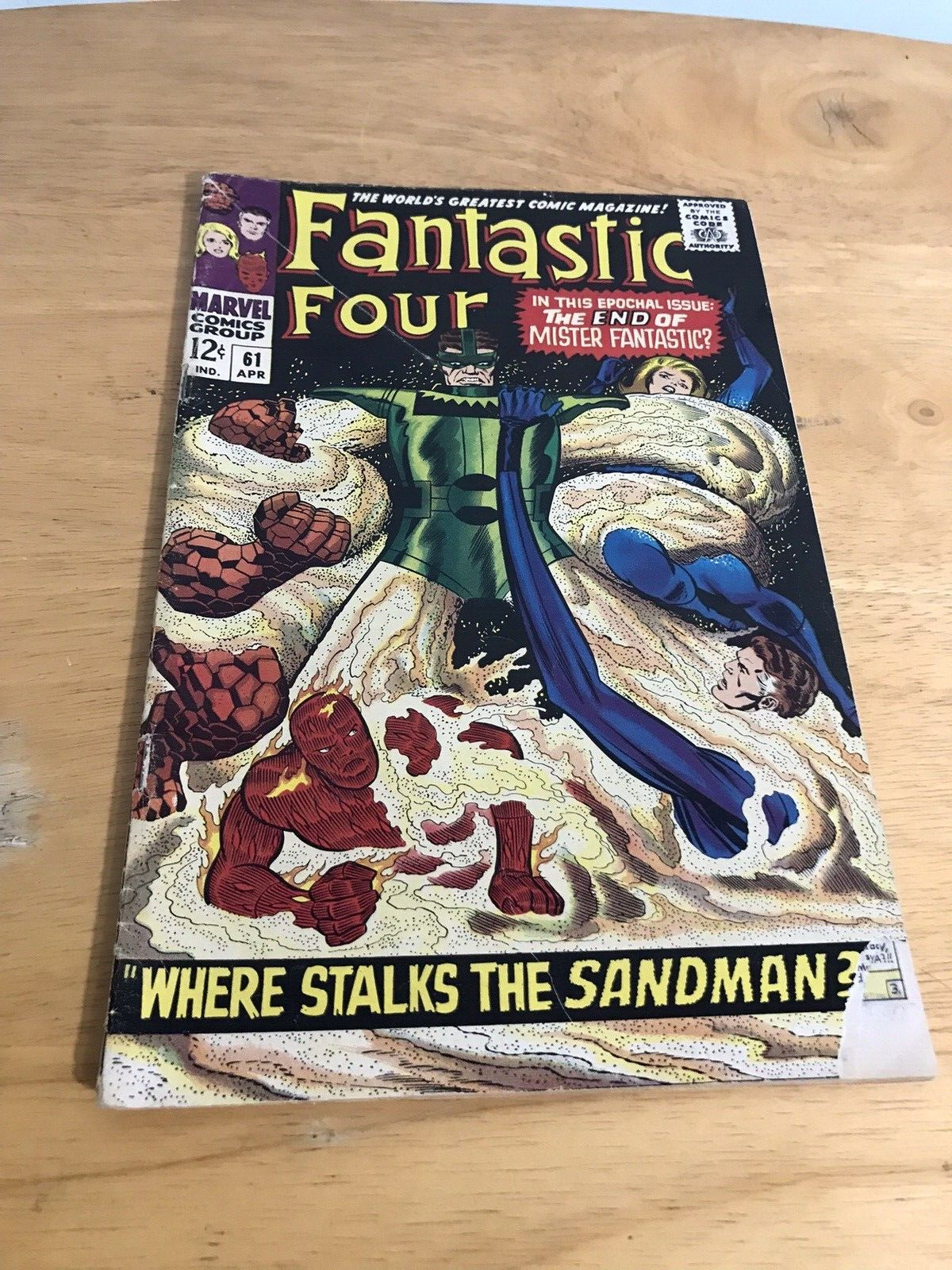 Fantastic Four #61 1967 Appearances of Sandman, Silver Surfer and The Inhumans