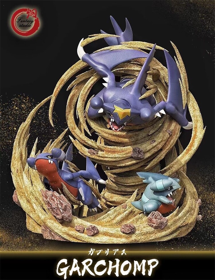 Mega Evolution Garchomp Limited Anime Statue Painted Model New In Stock