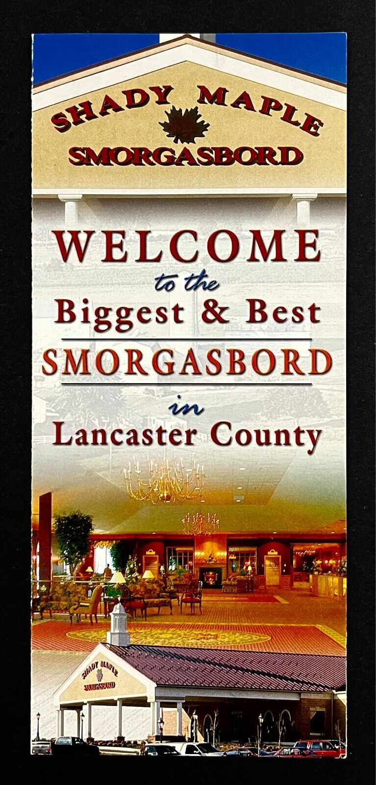 2000s Lancaster Pennsylvania  Shady Maple Smorgasbord Vintage Travel Brochure PA