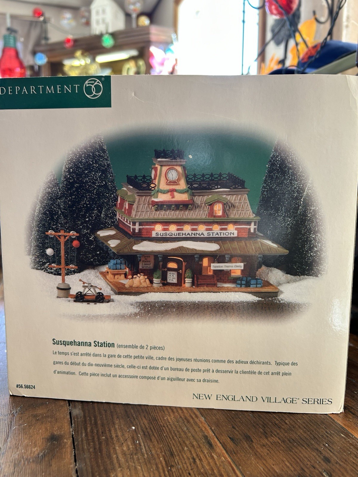 Department 56 Susquehanna Station New England Railroad Collectible