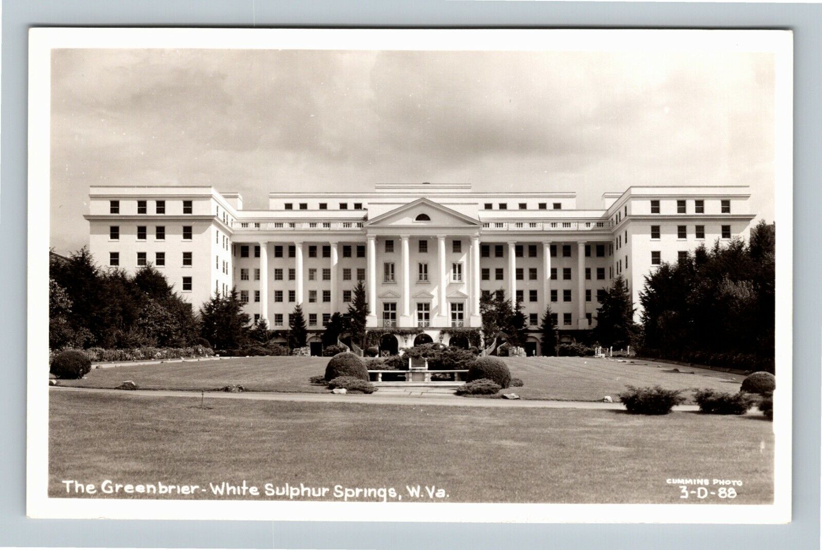 Scenic  The Greenbrier White Sulphur Springs West Virginia RPPC Vintage Postcard