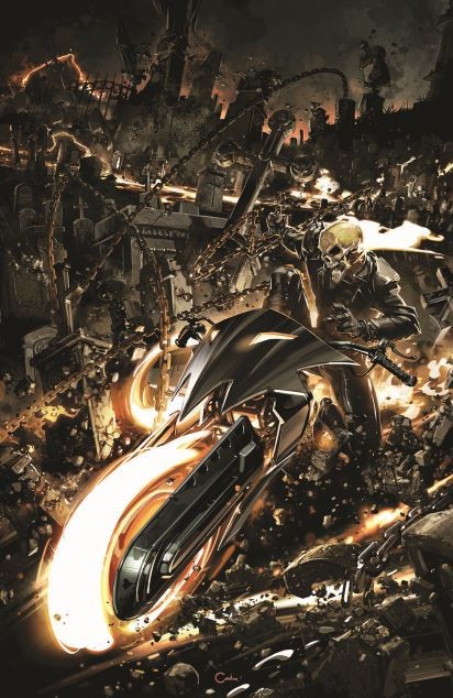 Ghost Rider #1 (2022) Clayton Crain Convention Virgin Variant Ltd 454 of 850