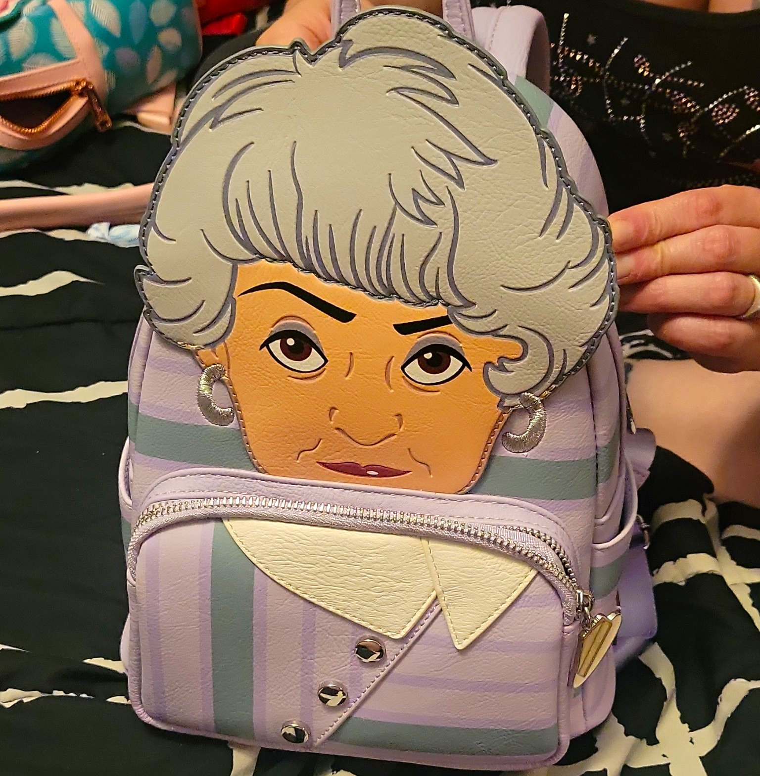 Disney The Golden Girls Sophia Shady Pines, Ma... Mini Backpack Purple/White