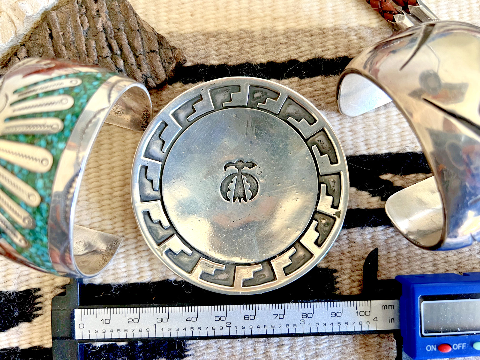 RARE vtg SOUTHWESTERN THUNDERBIRD TRINKET TRAY Fred Harvey era STERLING 46g dish