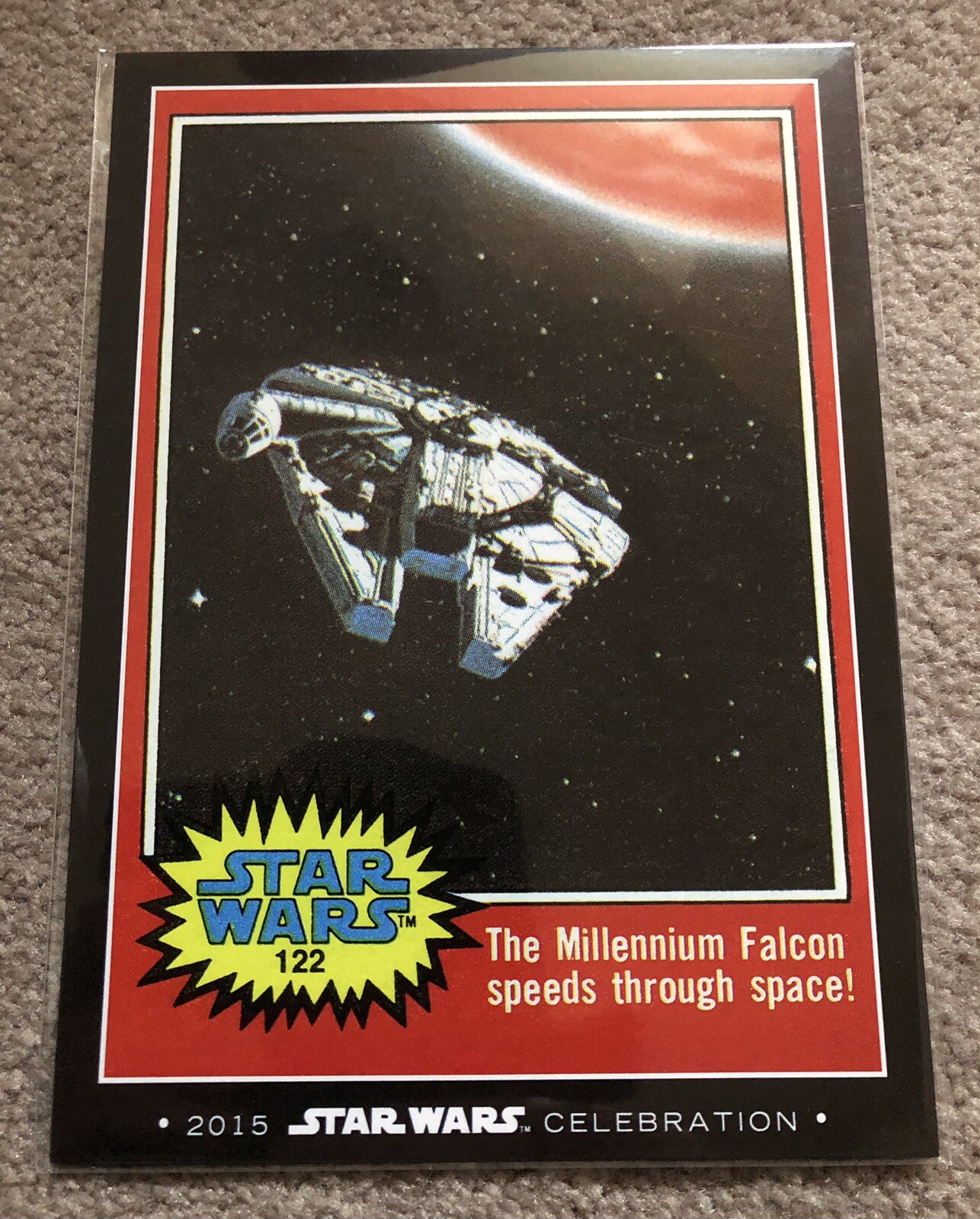 2015 Topps Star Wars Celebration Collectible LE Cards Millennium Falcon Set /100