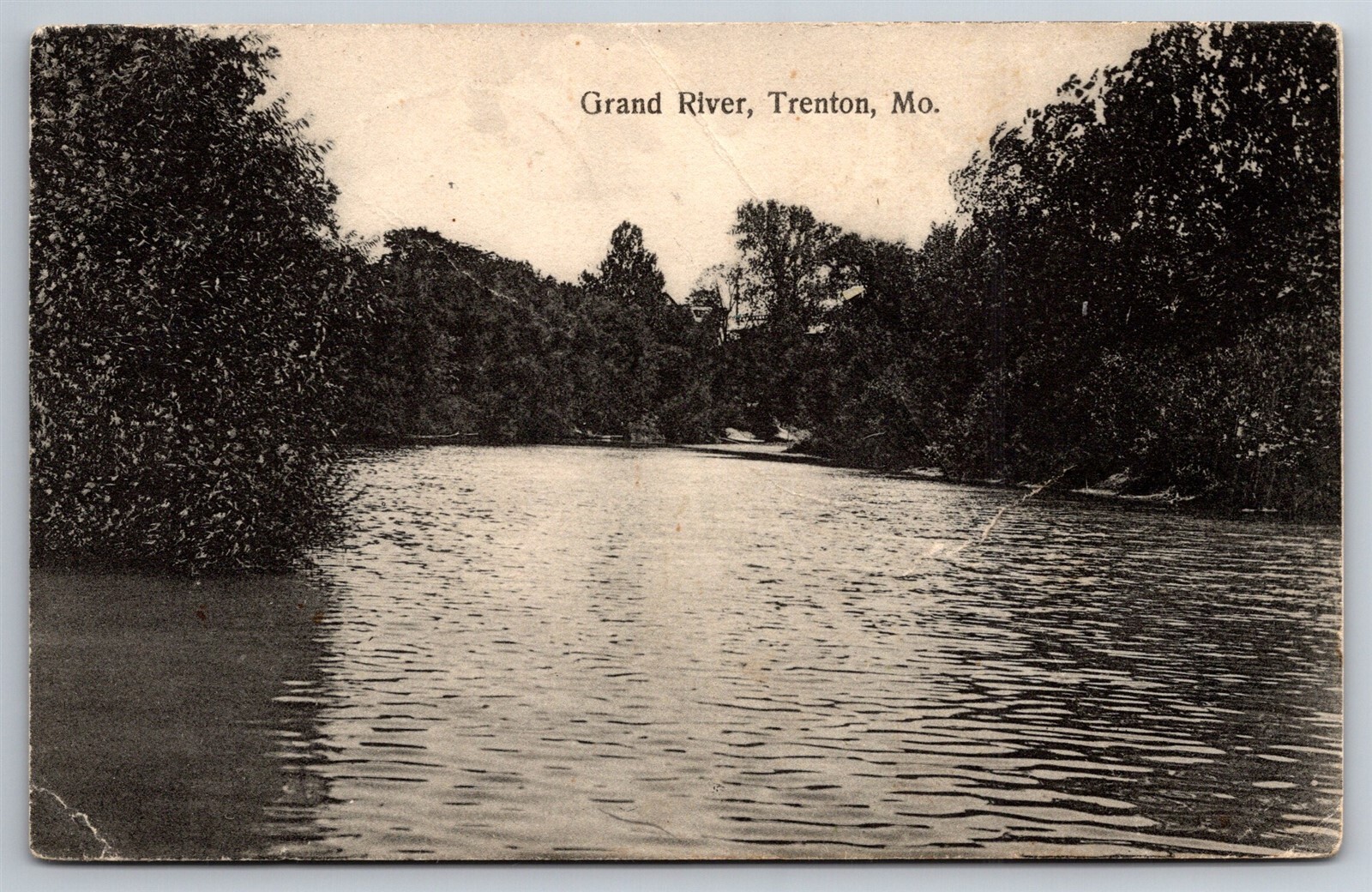 Grand River Trenton MO C1903 Postcard S21