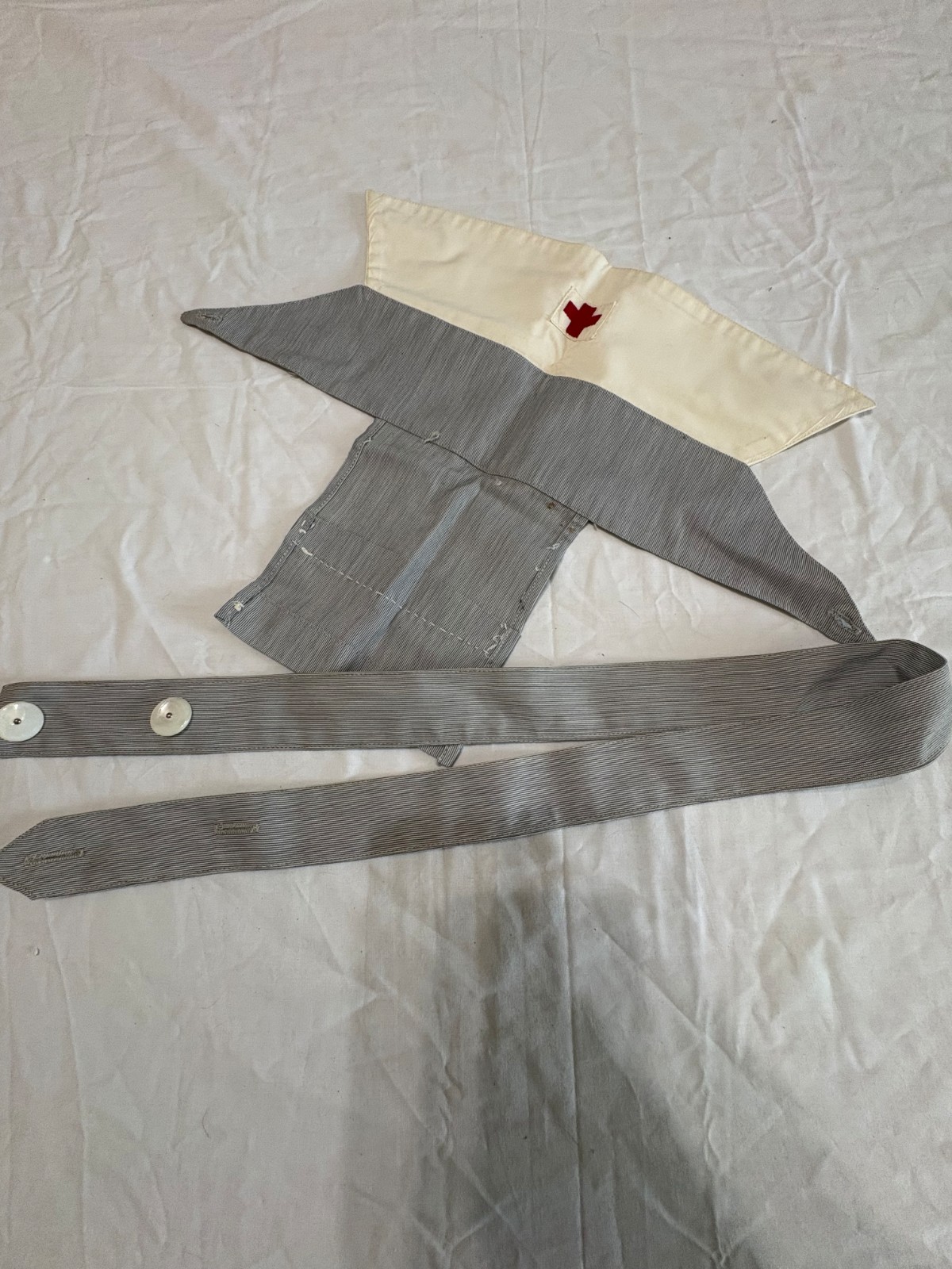 Vintage WW 2 Era American Red Cross Volunteer Uniform Cap and Dress Belt Vintage WW 2 Era American Red Cross Volunteer Uniform Cap and Dress Belt
