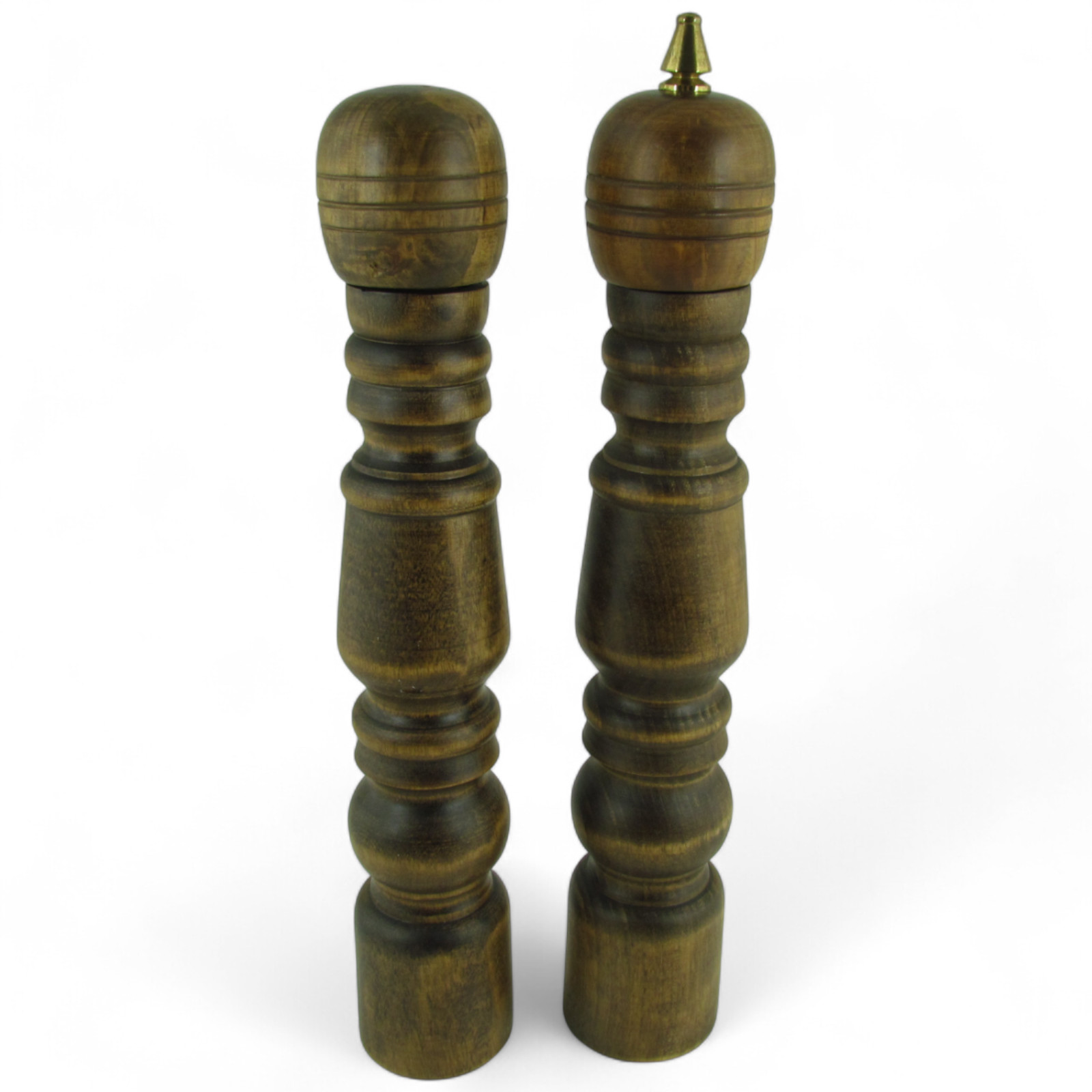 Vintage Gail Craft Japan Wooden Salt Pepper Grinder Mill Set 12\