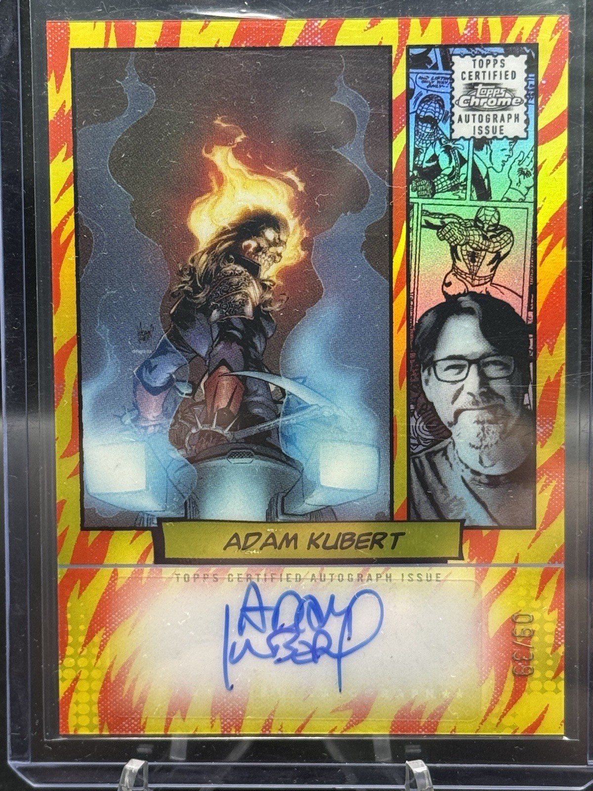 2024 Topps Chrome Sapphire Marvel Adam Kubert /33 Comic Book Artist Auto