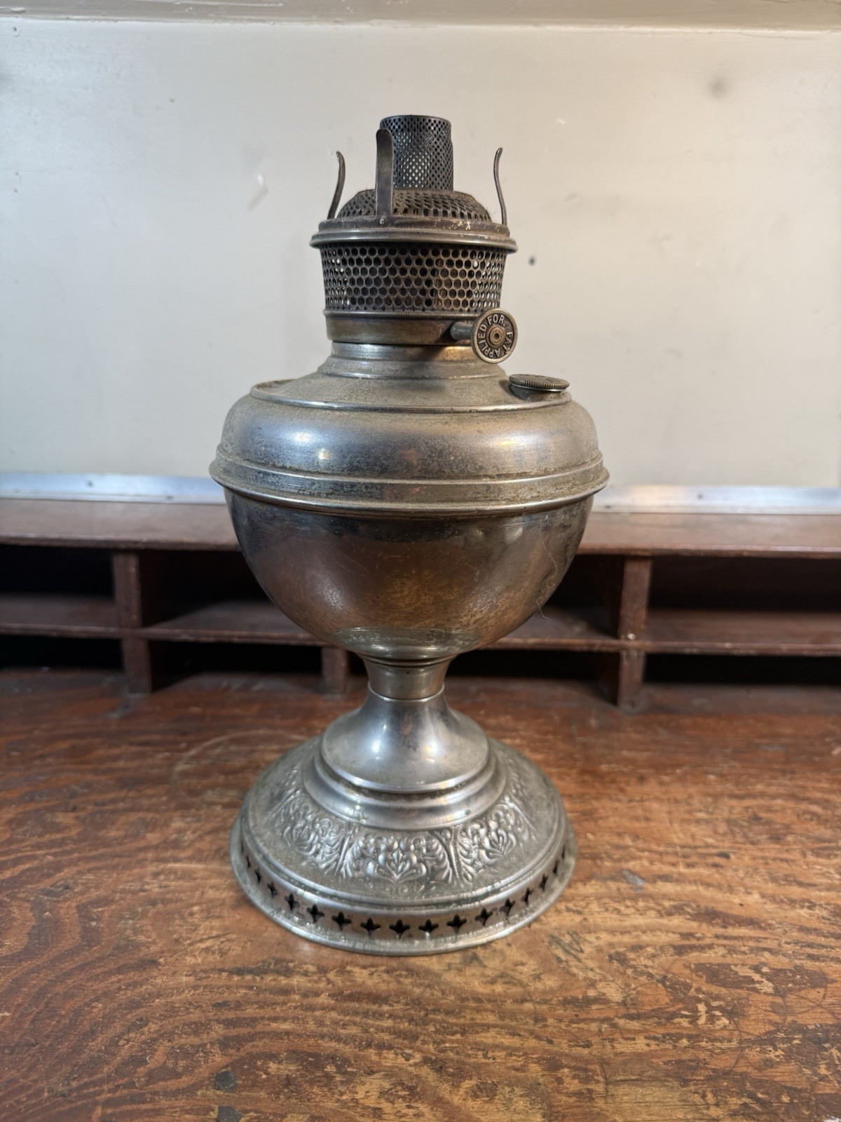 Vintage B&H Metal Kerosene Oil Lamp Lantern Bradley & Hubbard  Parts or Repair