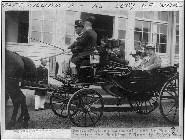 Yokohama Japan William Howard Taft Miss Roosevelt Mr Nagasaki 1905 Carriage