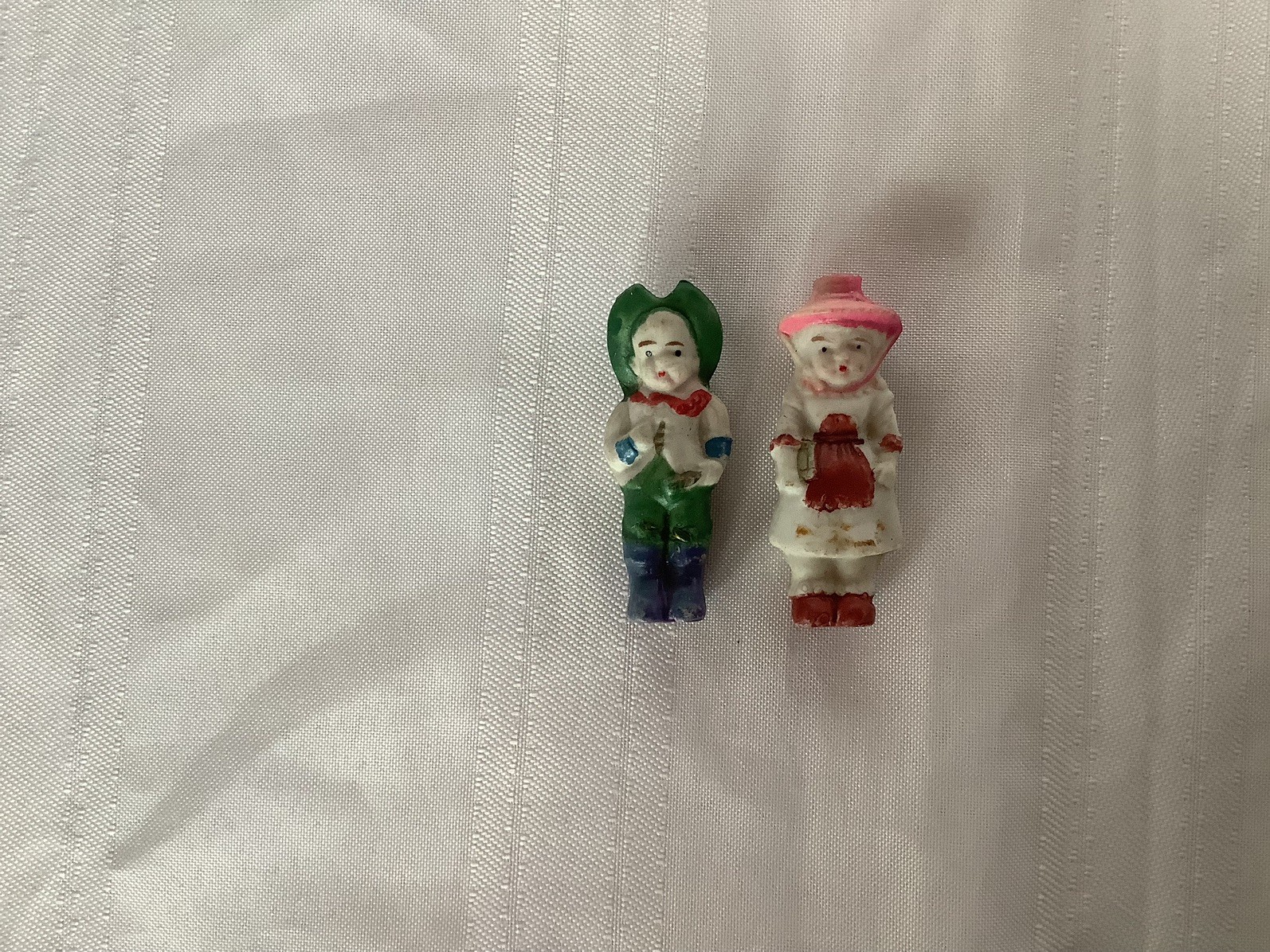 Vintage Frozen Charlotte Penny Doll Set – Boy and Girl Made in Japan