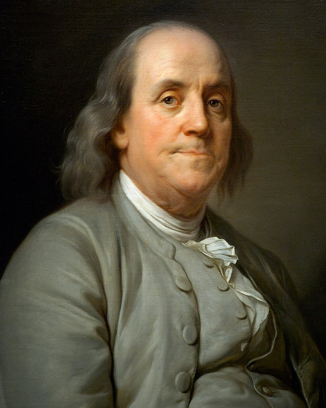 1785 American Inventor BENJAMIN FRANKLIN Glossy 8x10 Photo Painting Portrait