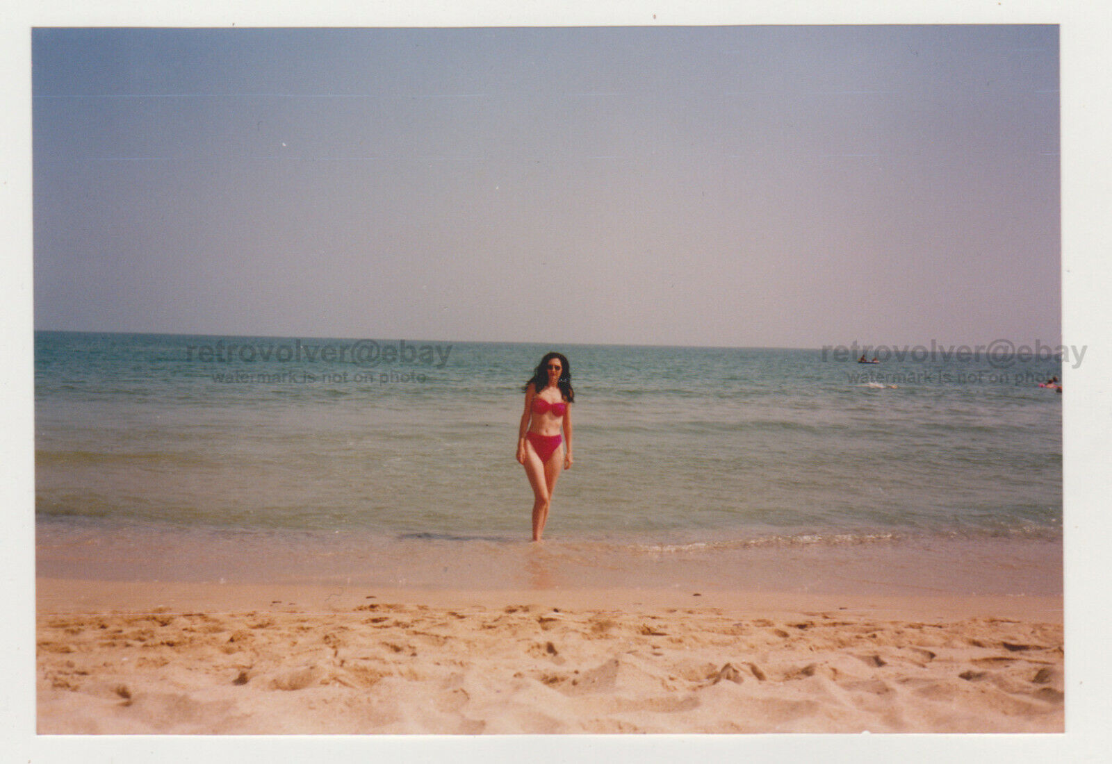 Pretty Attractive Young Woman Beach Bikini Swimsuit Lady Female Photo Snapshot 