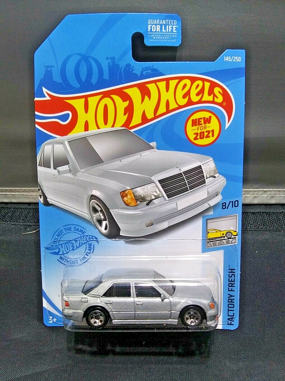 2021 HOT WHEELS MERCEDES-BENZ 500 E FACTORY FRESH #8/10 GRAY DIECAST 1:64 SCALE