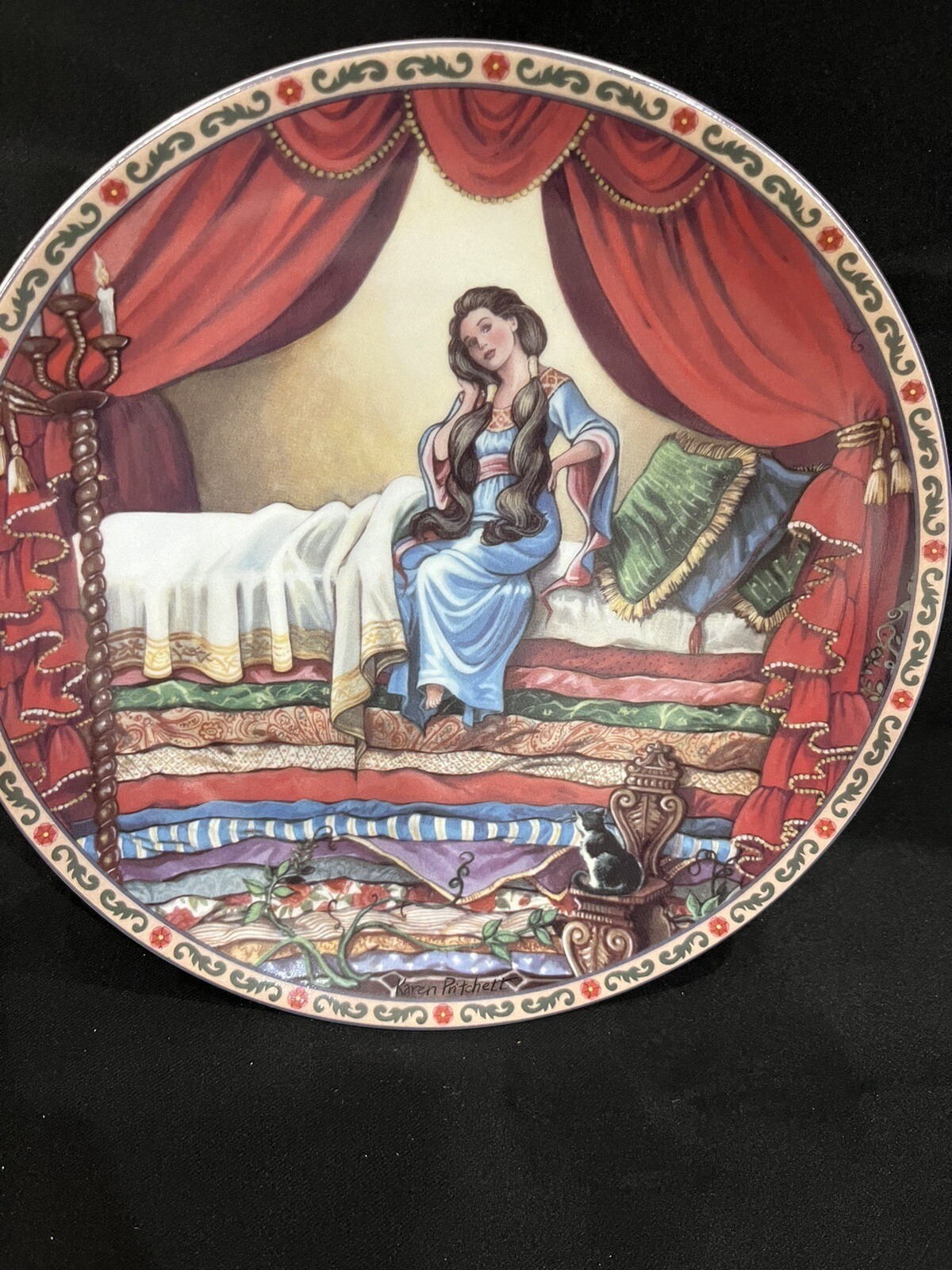 Knowles Storybook Collector Plate Once Upon A Time Series “Princess and the Pea”