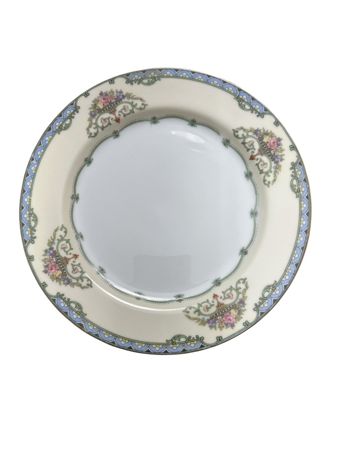 Noritake Favorita Salad Plate 7 5/8” Floral Urn Gold Trim Antique