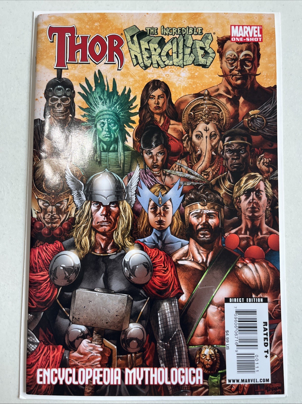 Thor & Hercules: Encyclopedia Mythologica Marvel 2009 Scarce
