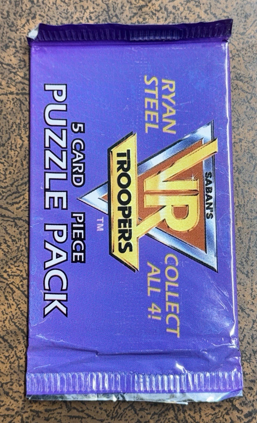 1995 Saban’s VR Troopers (Ryan Steel) Trading Card Puzzle Pack