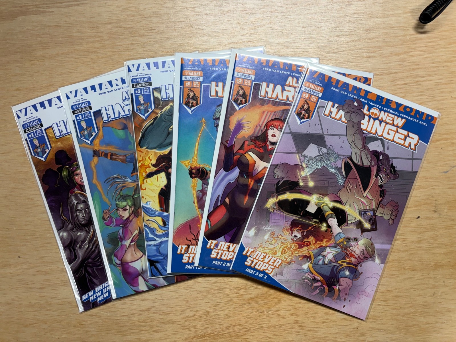ALL NEW HARBINGER VOLUMES #1-6 COVER A : NM : VALIANT : 2025-26 ALL NEW HARBINGER VOLUMES #1-6 COVER A : NM : VALIANT : 2025-26