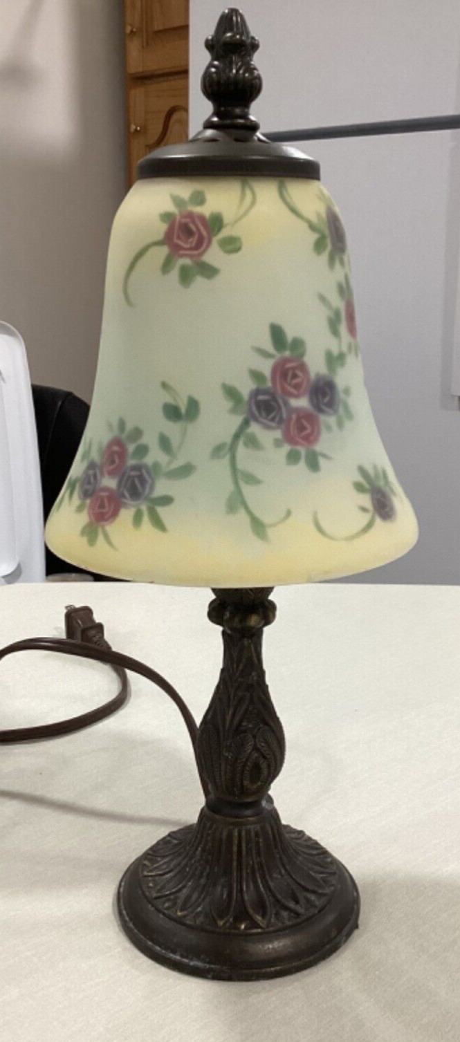 Vintage Dale Tiffany Rose Accent Lamp JCP 770-1997 in Tested and works