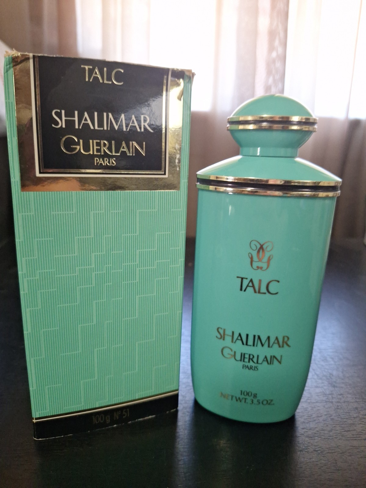 Vintage 1983 Guerlain Shalimar Talc No. 51 Dusting Powder 3.5 Oz 100g