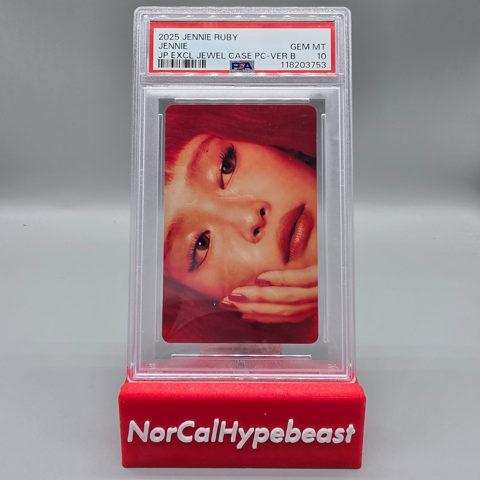 2025 Jennie Ruby JENNIE KIM Japan Exclusive PhotoCard Version B PSA 10 GEM MINT