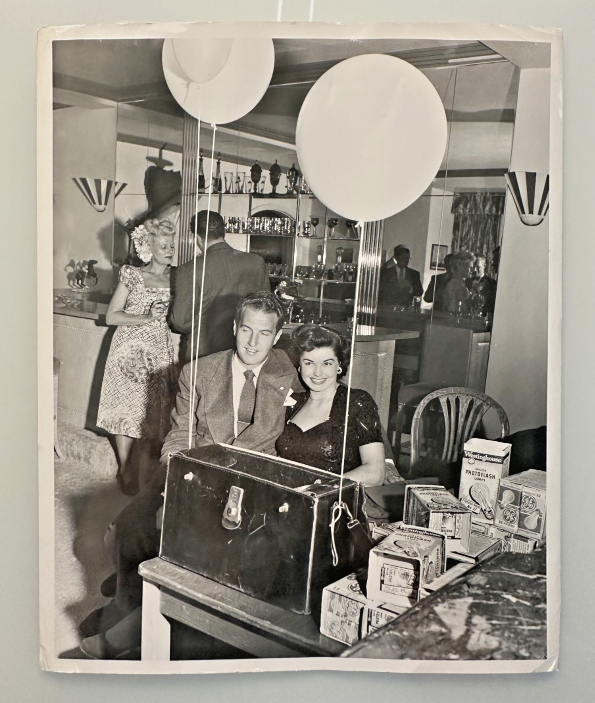 VINTAGE 8X10 PRESS PHOTOS: 1947 ESTER WILLIAMS BEN GAGE DONALD DOUGLAS FP209