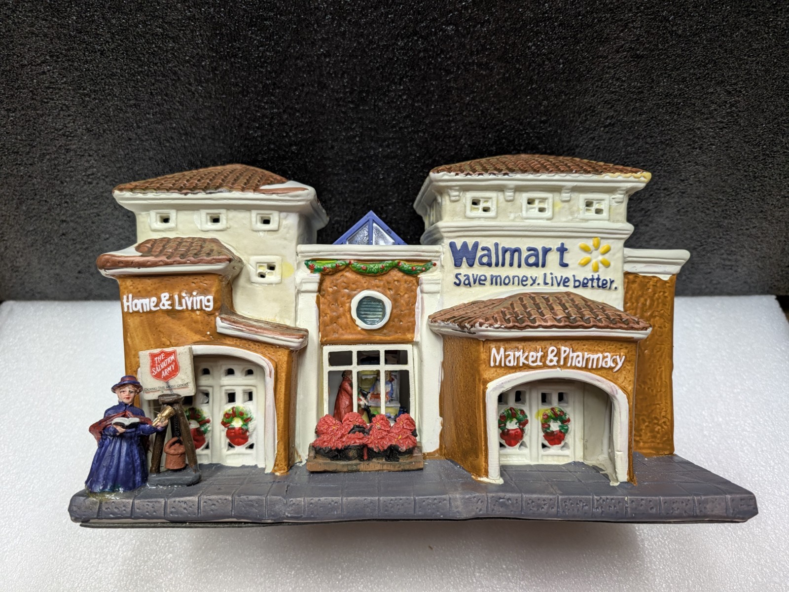 Holiday Time Walmart  Salvation Army Light Up Building W/ Extras