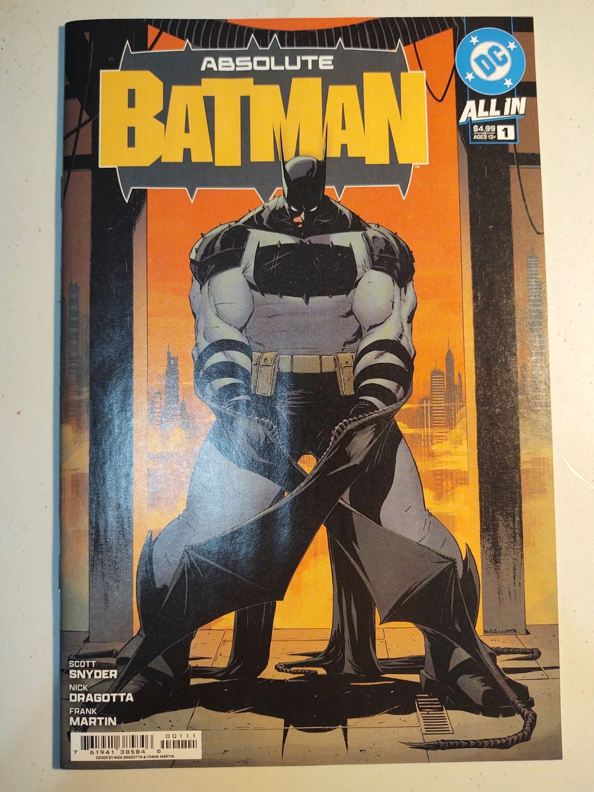 ABSOLUTE BATMAN issue#1 (2024 DC) 1ST PRINT Nick Dragotta COVER A flawless NM+