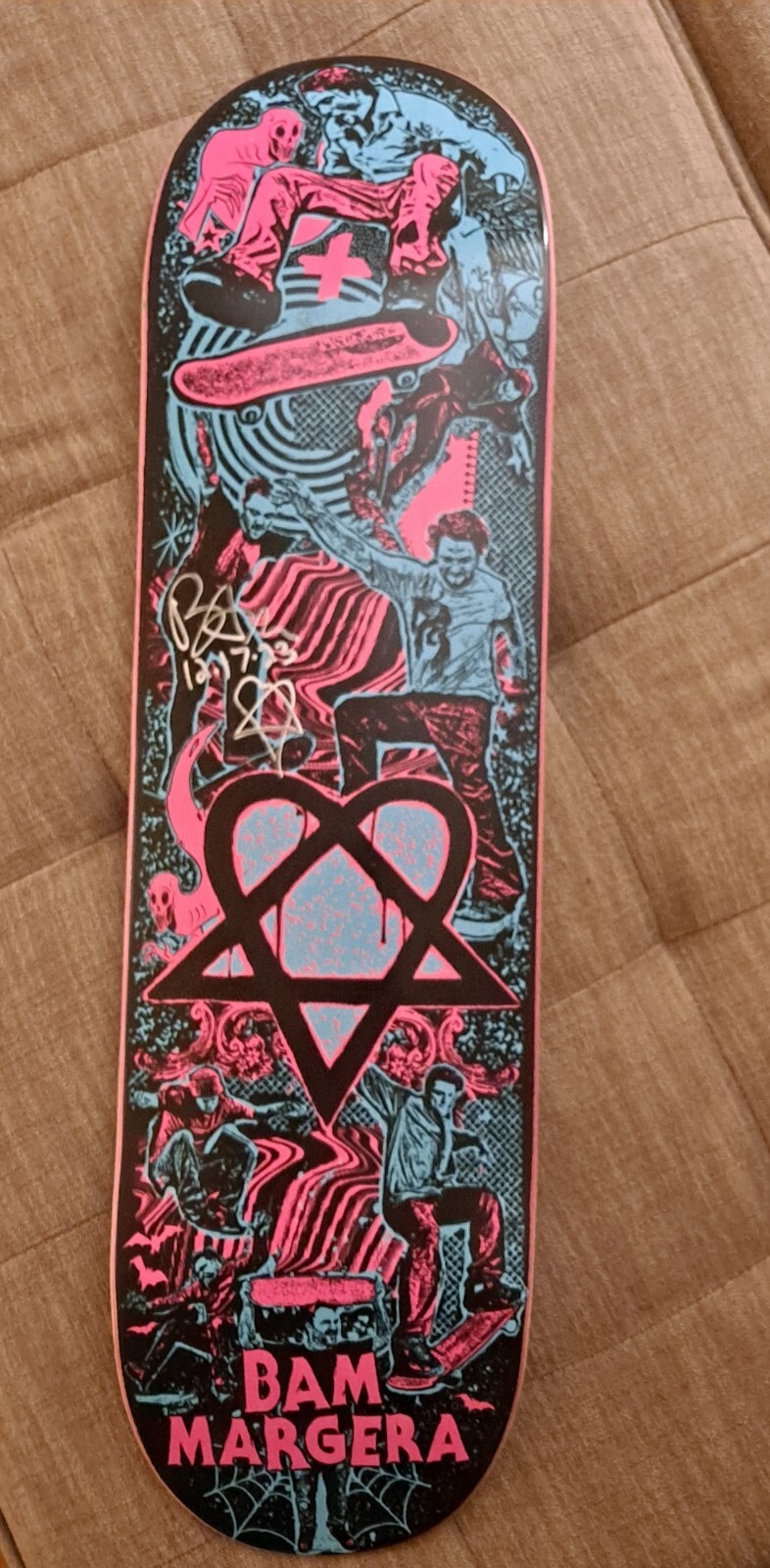 BAM MARGERA AUTOGRAPHED SKATEBOARD DECK SIGNED SPOOKALA PROOF CKY LE 150 BAM MARGERA AUTOGRAPHED SKATEBOARD DECK SIGNED SPOOKALA PROOF CKY LE 150
