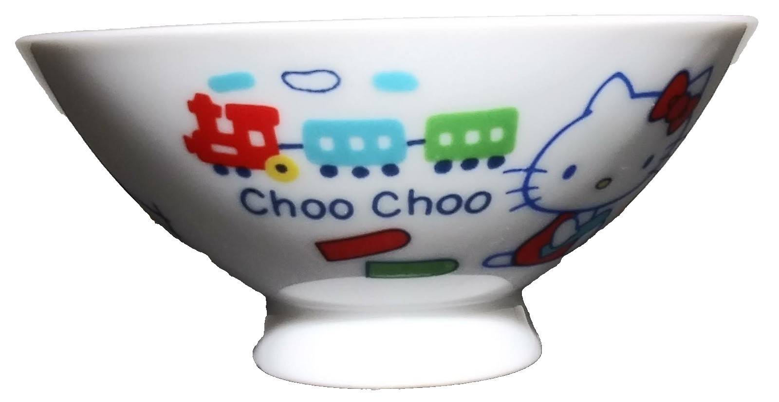 Rare Vintage 1976 Hello Kitty Small Bowl Sanrio Japan Choo Choo Train