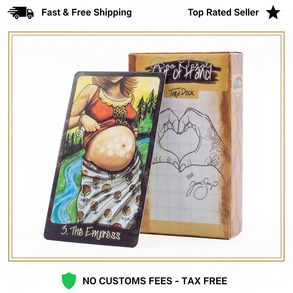 Illustrated  Hand Tarot Deck 78 Cards Unique Art Divination Game English New