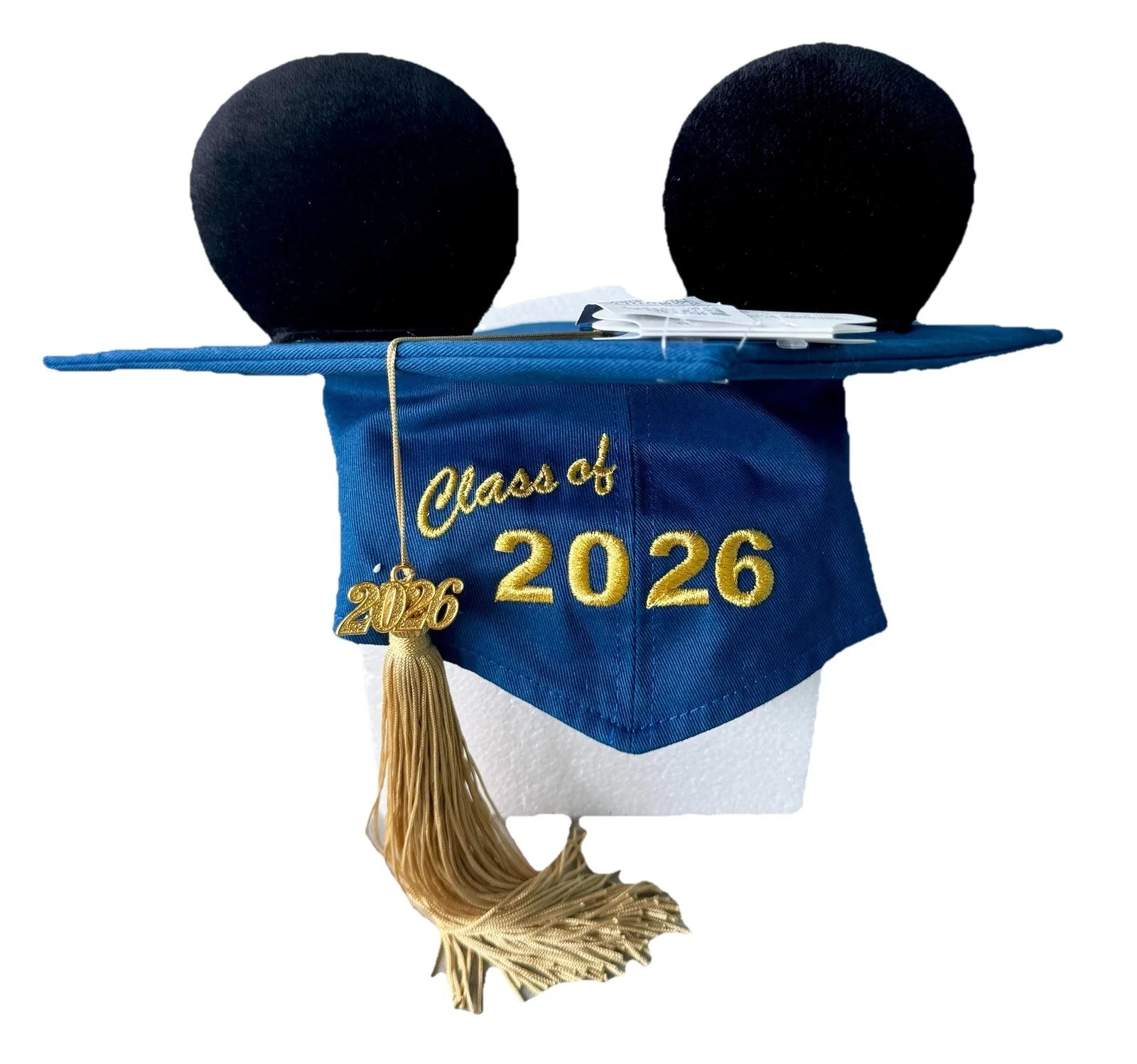 Disney Parks Class Of 2026 Graduation Mortarboard Tassel Cap Mickey Ear Grad Hat