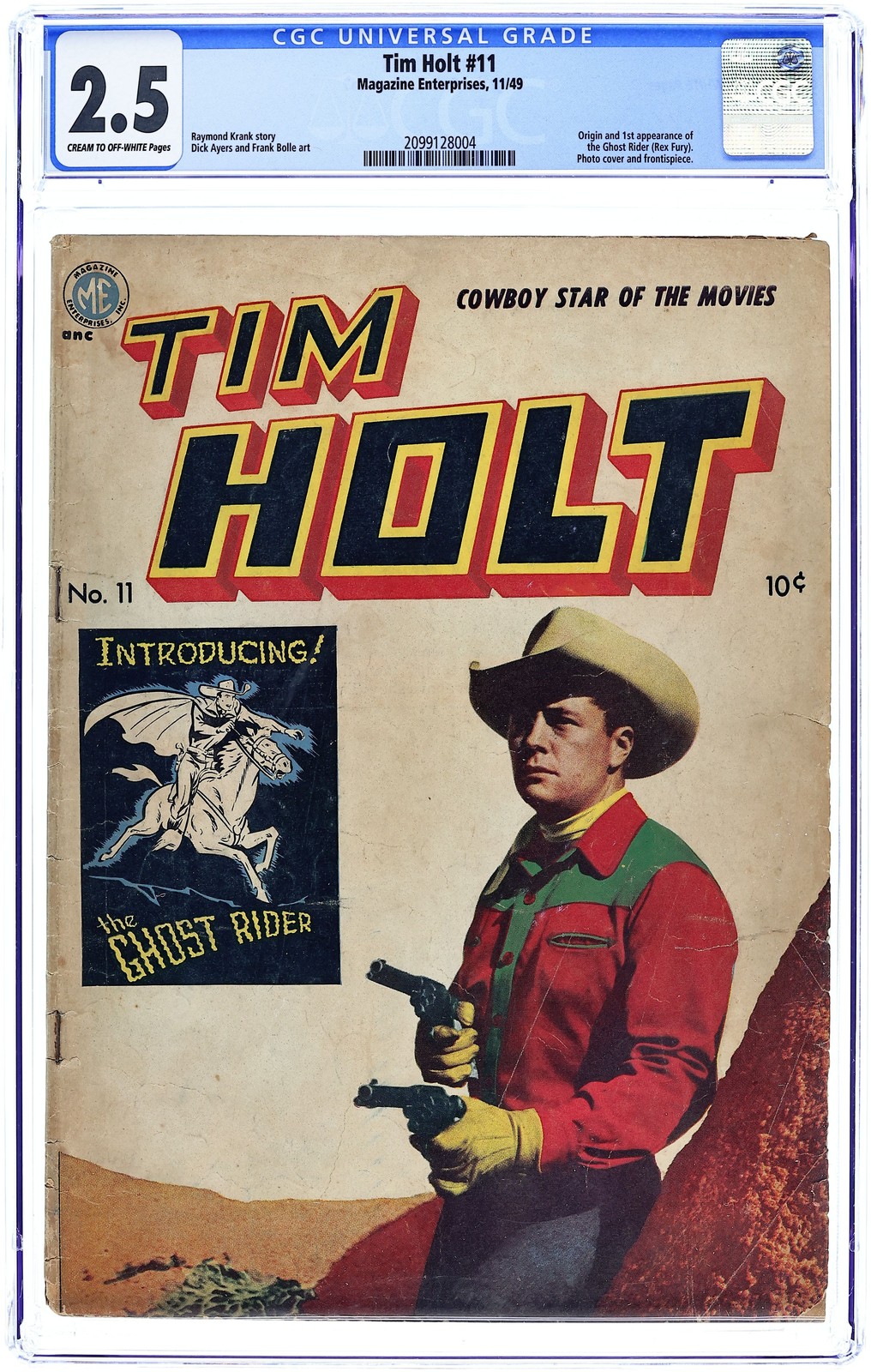 Tim Holt #11 CGC 2.5 1949 2099128004 1st app. and origin Ghost Rider