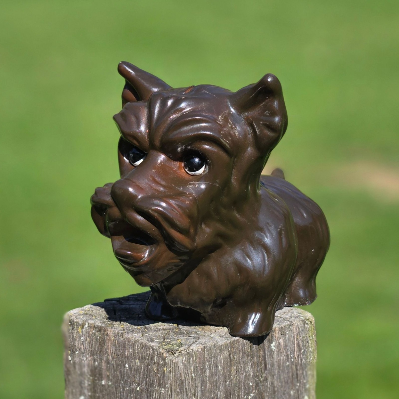 Vintage Scottie Terrier Advertisement coin piggy bank Addison, NY  collectible