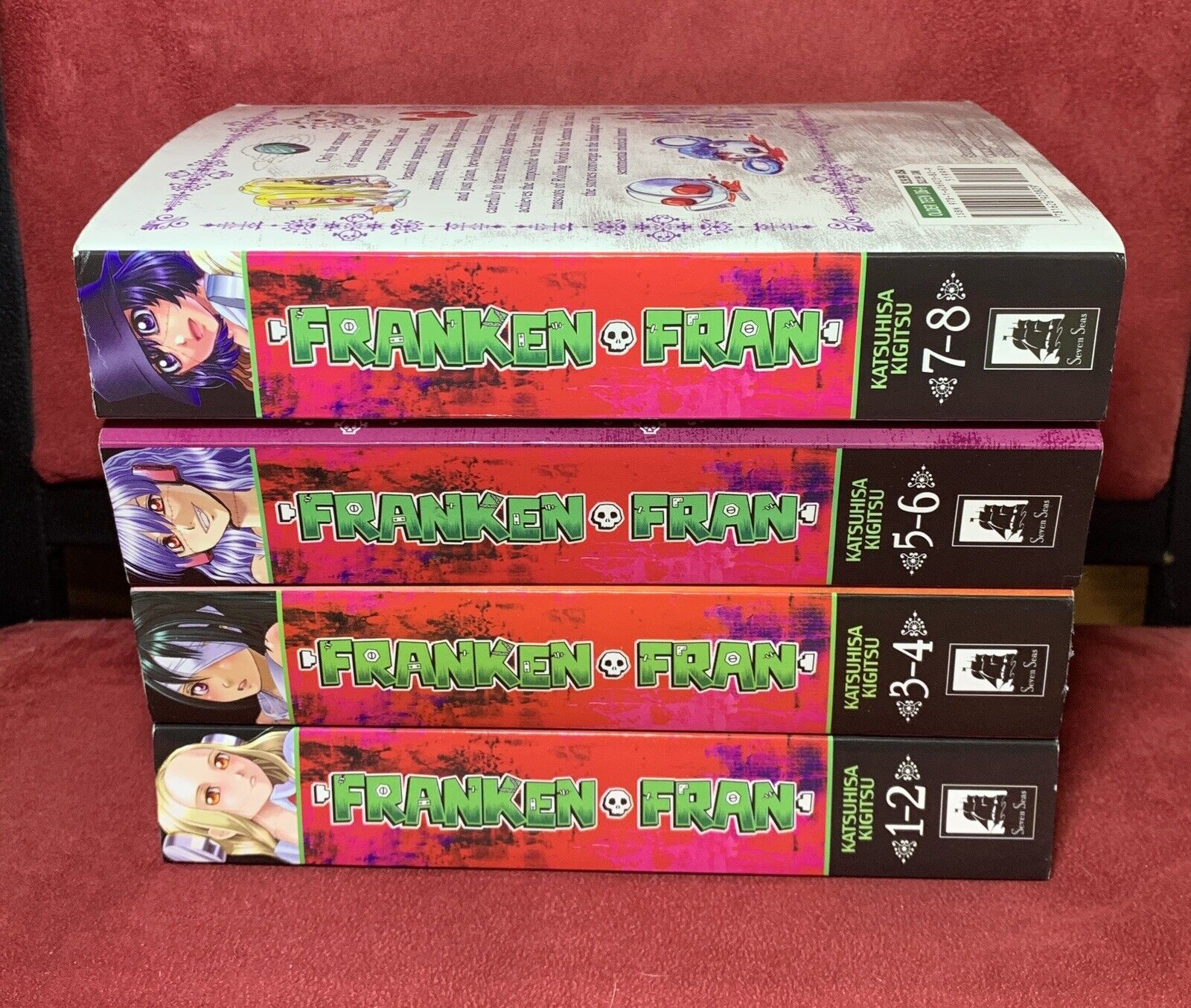 Franken Fran, Vols. 1-2 3-4 5-6 7-8 (Complete Set) English Manga 