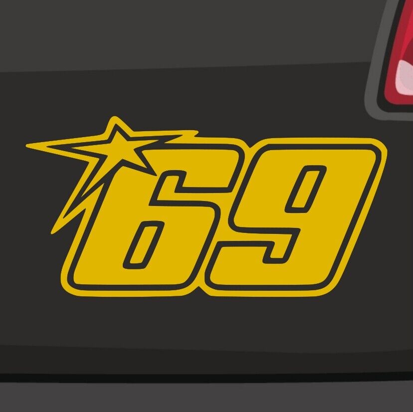 Starting Number 69 Stickers 6 Sizes 21 Colors Hayden Sixtynine Sticker Racing Bike