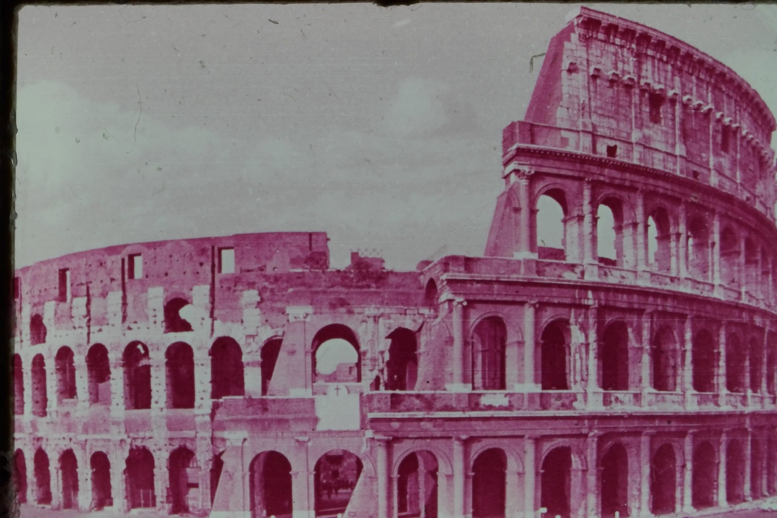 c1960's 35mm Slide, The Colosseum, Rome Italy ruins European Stone Color Photo