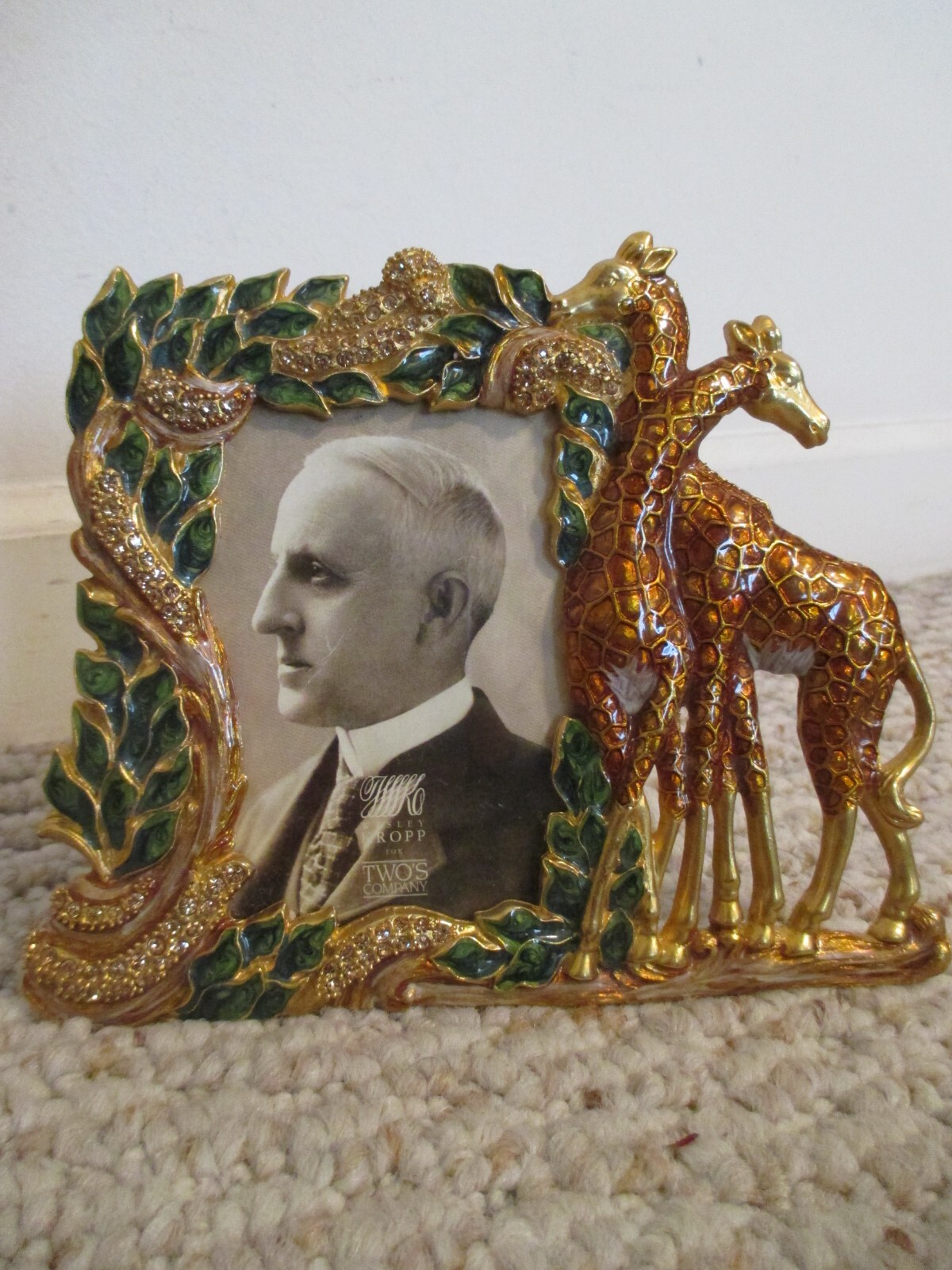 Two\'s Company Jeweled Giraffe Frame Wesley Kropp Two\'s Company Jeweled Giraffe Frame Wesley Kropp