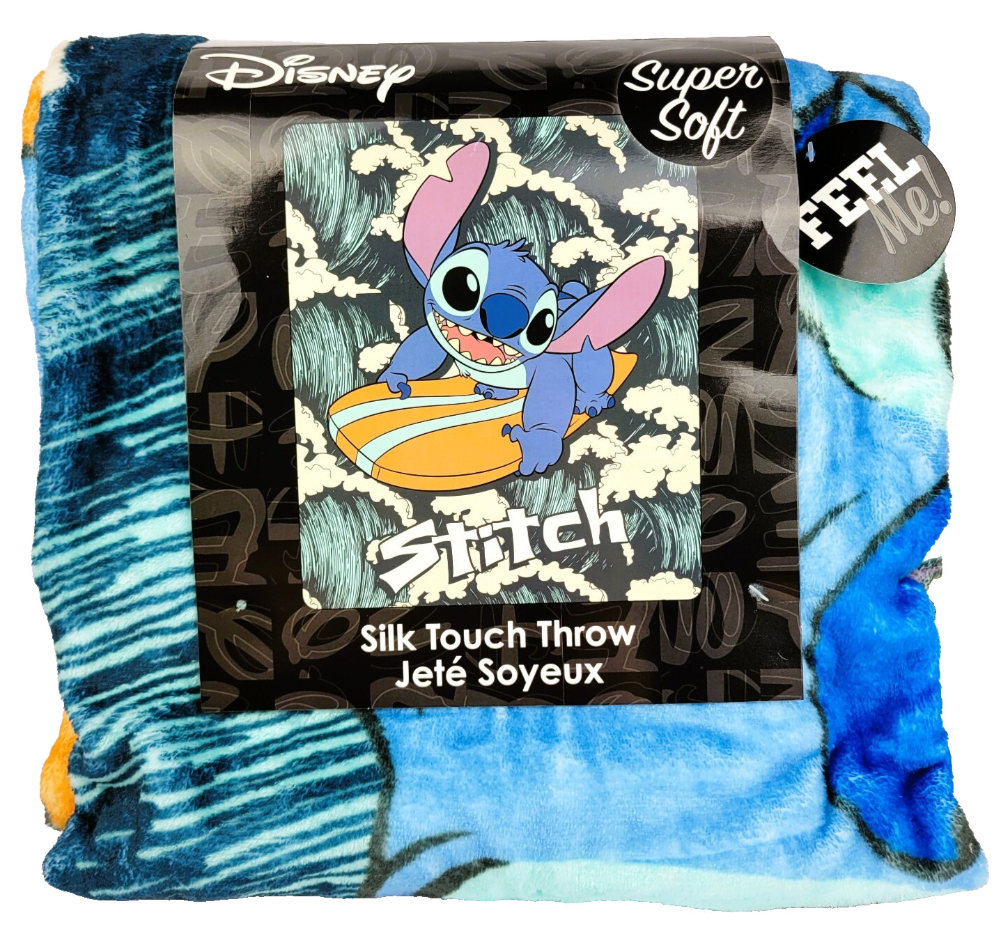 Disney Stitch Surfing Plush Throw Blanket - Silk Touch - 50
