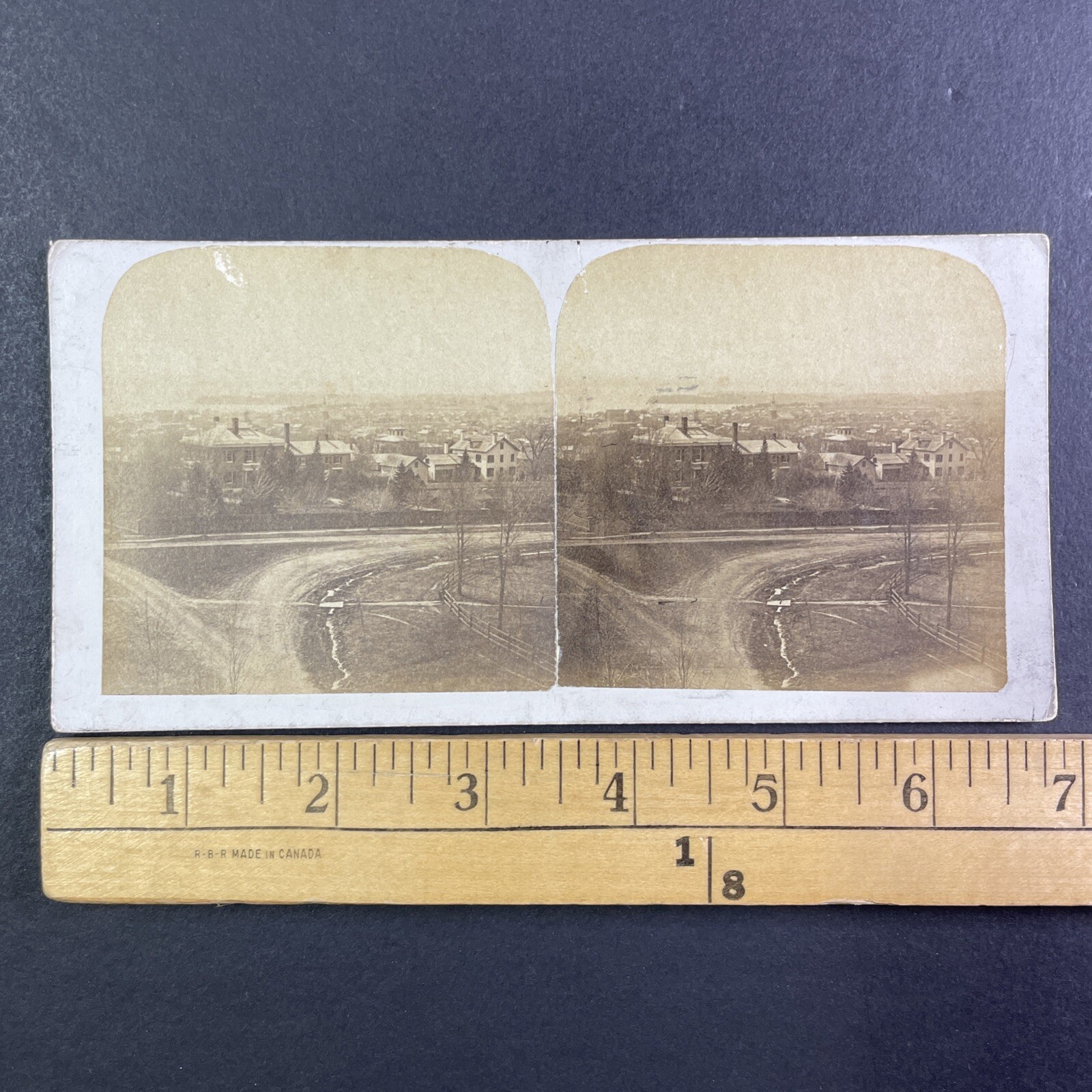 Burlington Vermont Stereoview G.B. Davis No. 24 from Medical College 1870s Burlington Vermont Stereoview G.B. Davis No. 24 from Medical College 1870s