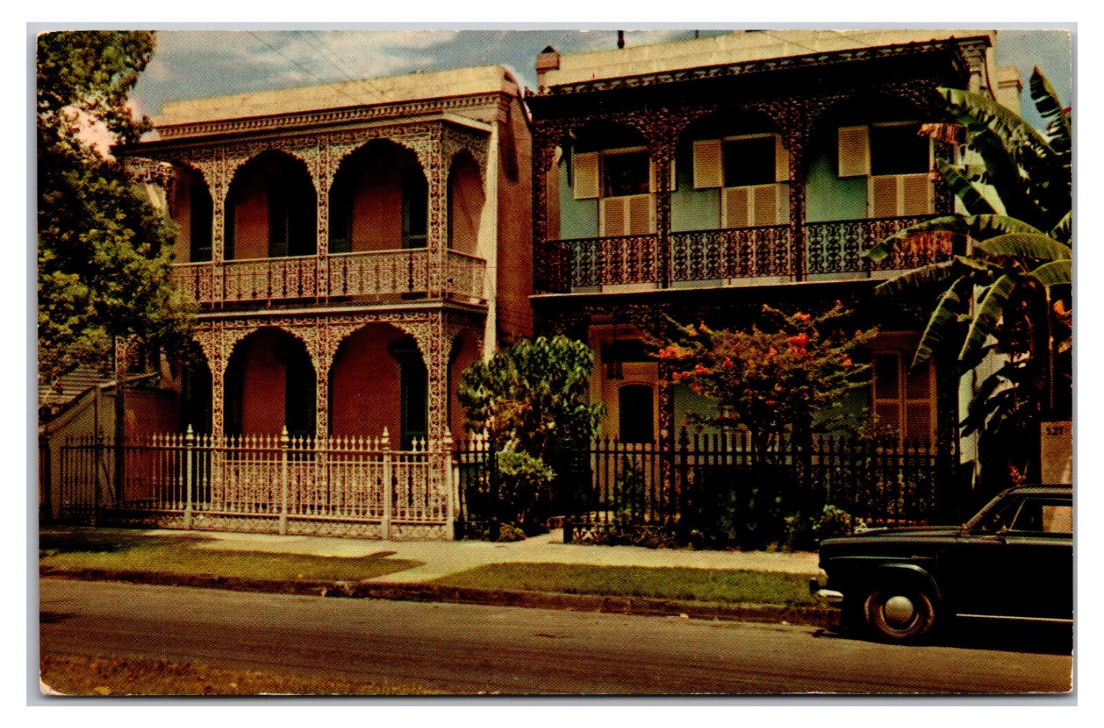 VTG 1960s - Antebellum Homes - New Orleans, Louisiana Postcard (Posted 1967)