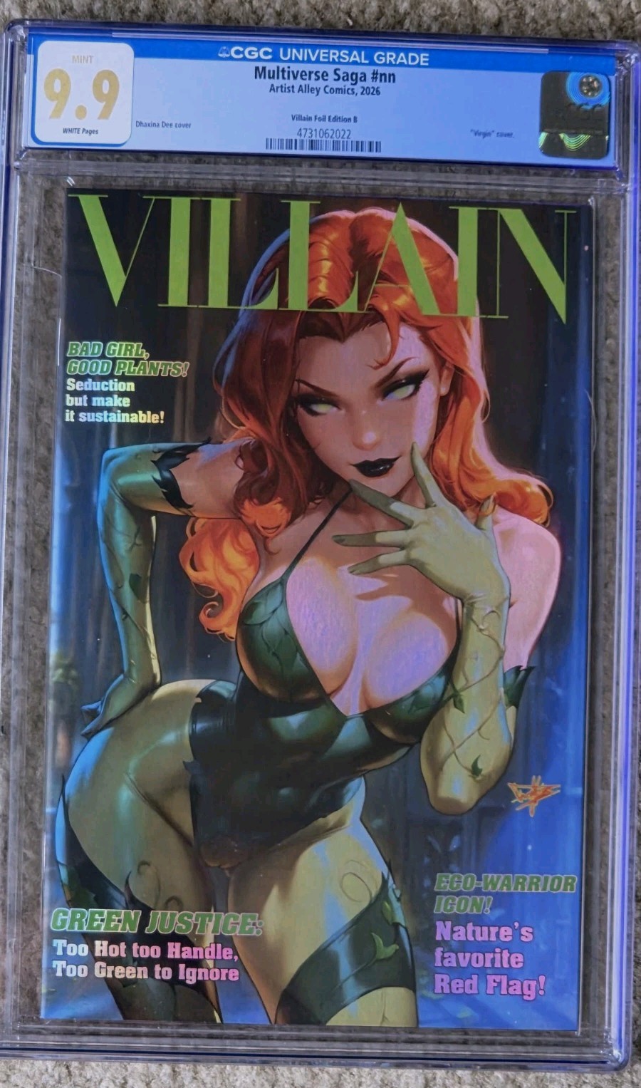 Multiverse Saga #nn POISON IVY Villain Foil Edition B CGC 9.9 MINT Dhaxina Dee