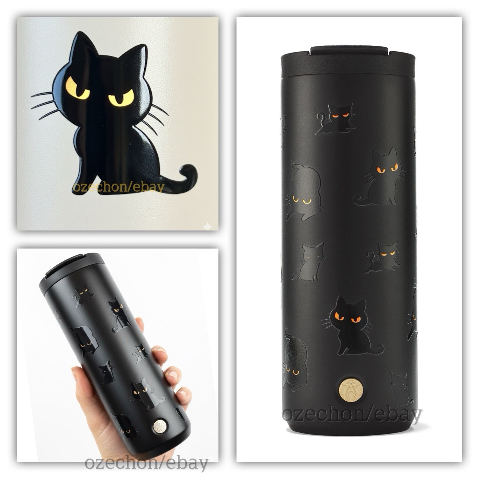 Starbucks Cat Tumbler Stainless Steel Europe UK Halloween 2025 Fall - FAST
