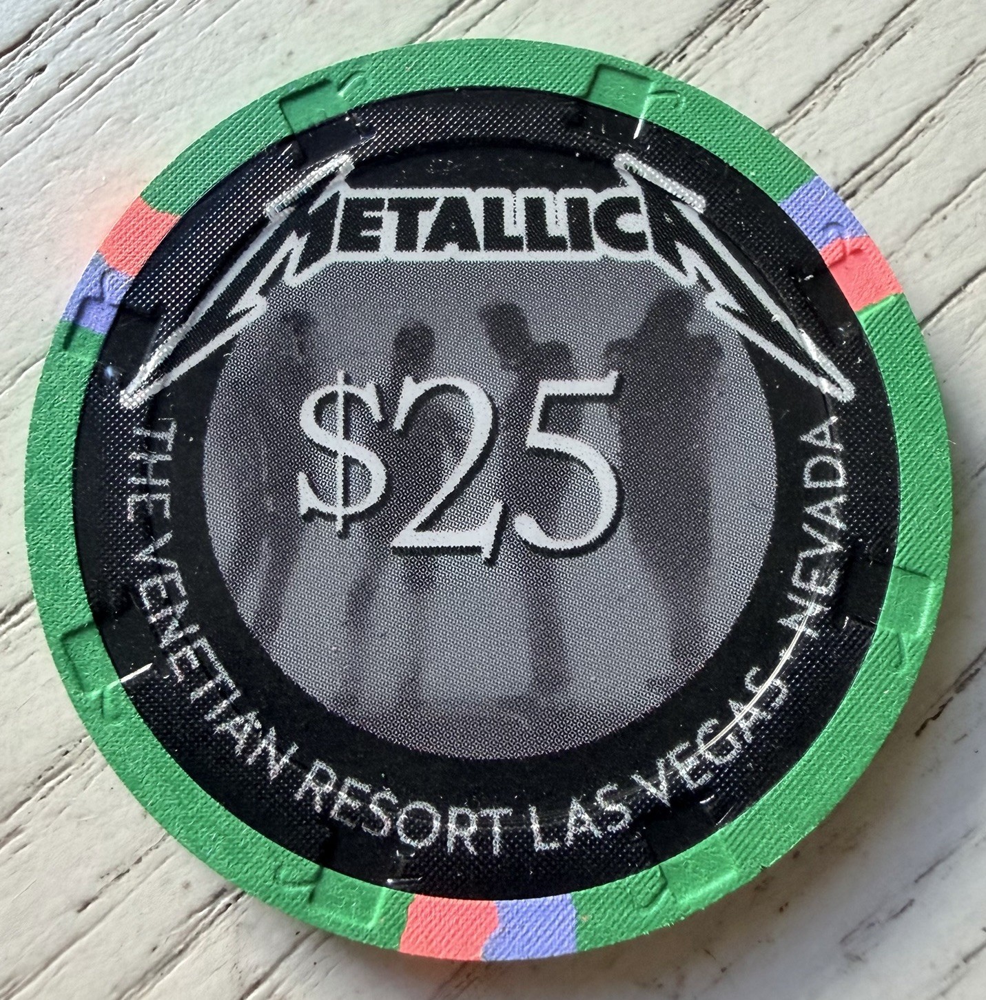 The Venetian Las Vegas $25 Casino Chip Metallica At The Sphere RARE